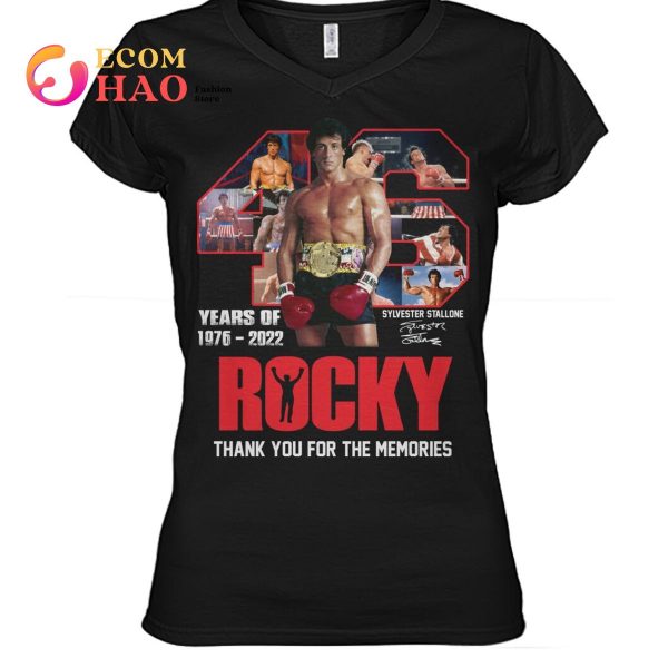 46 Years Of Rocky 1976 – 2022 Thank You For The Memories T-Shirt