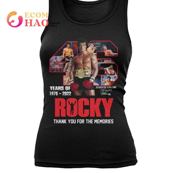 46 Years Of Rocky 1976 – 2022 Thank You For The Memories T-Shirt