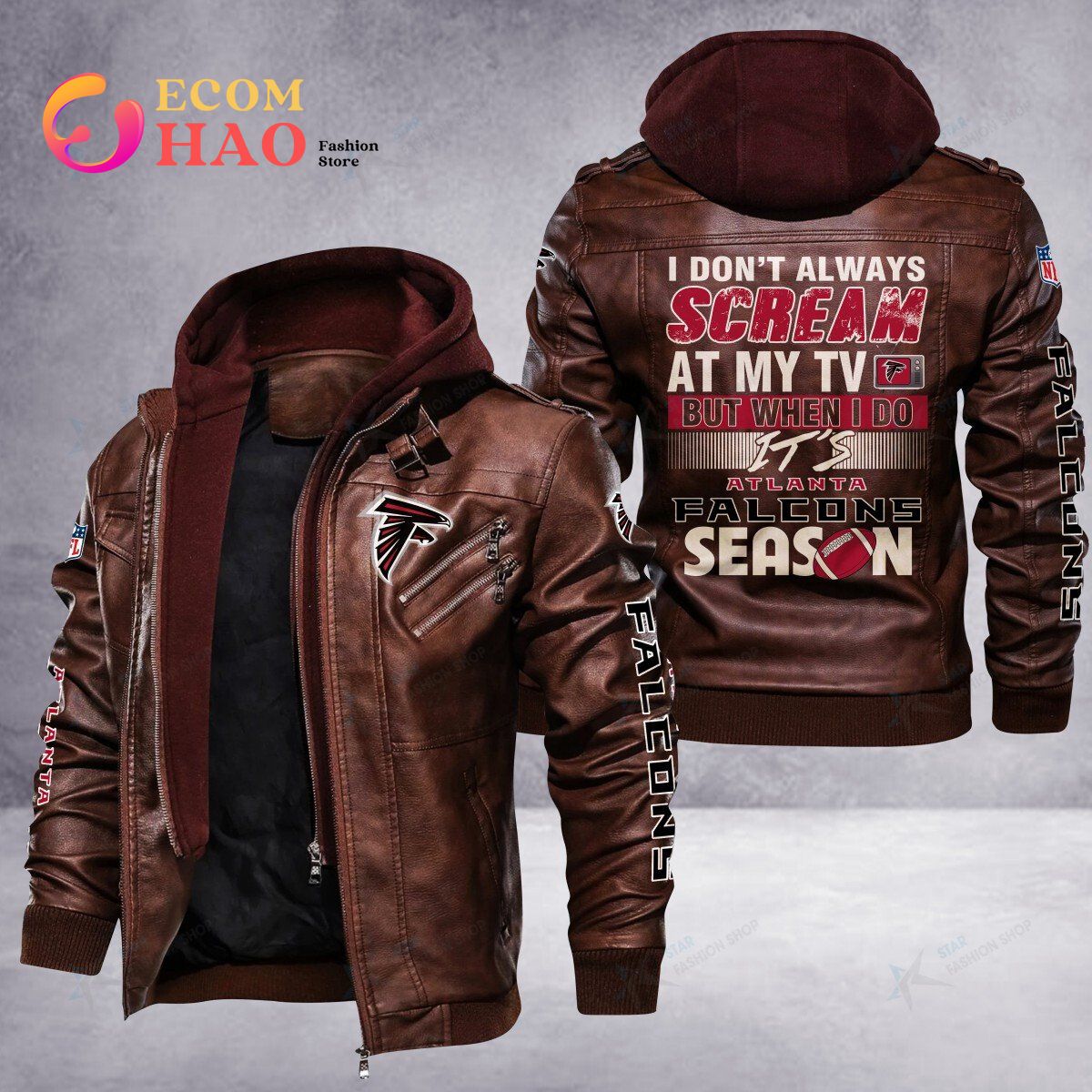 NFL Atlanta Falcons Leather Jacket