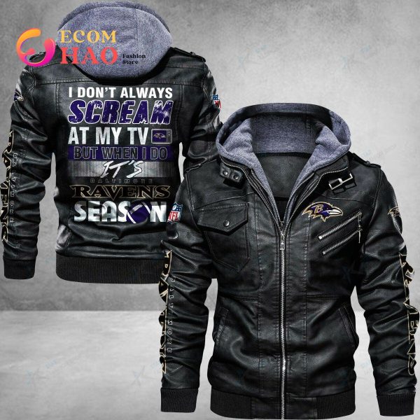 NFL Baltimore Ravens Leather Jacket