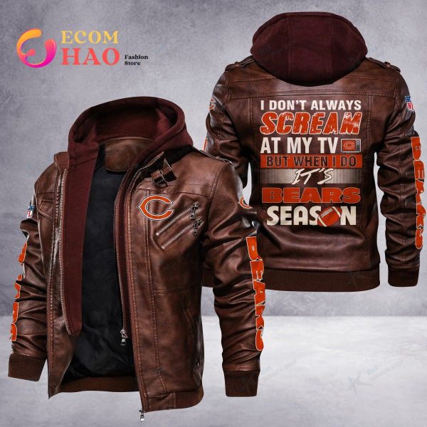 NFL Chicago Bears Faux Leather Jacket 