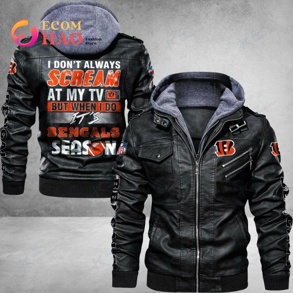 NFL Cincinnati Bengals Leather Jacket