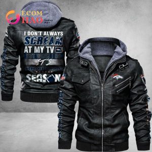 NFL Denver Broncos Leather Jacket