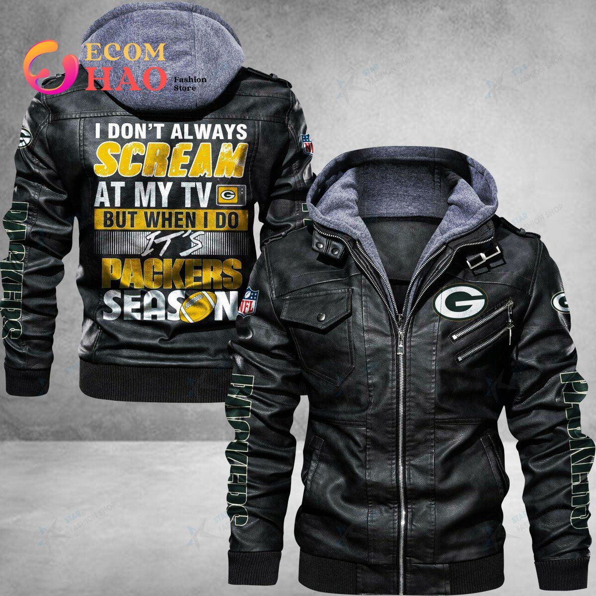 NFL Green Bay Packers Leather Jacket