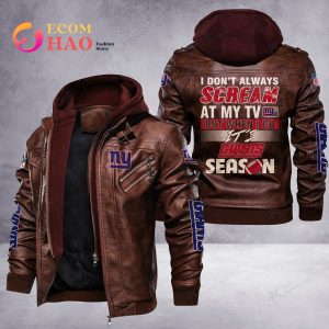 NFL New York Giants Leather Jacket