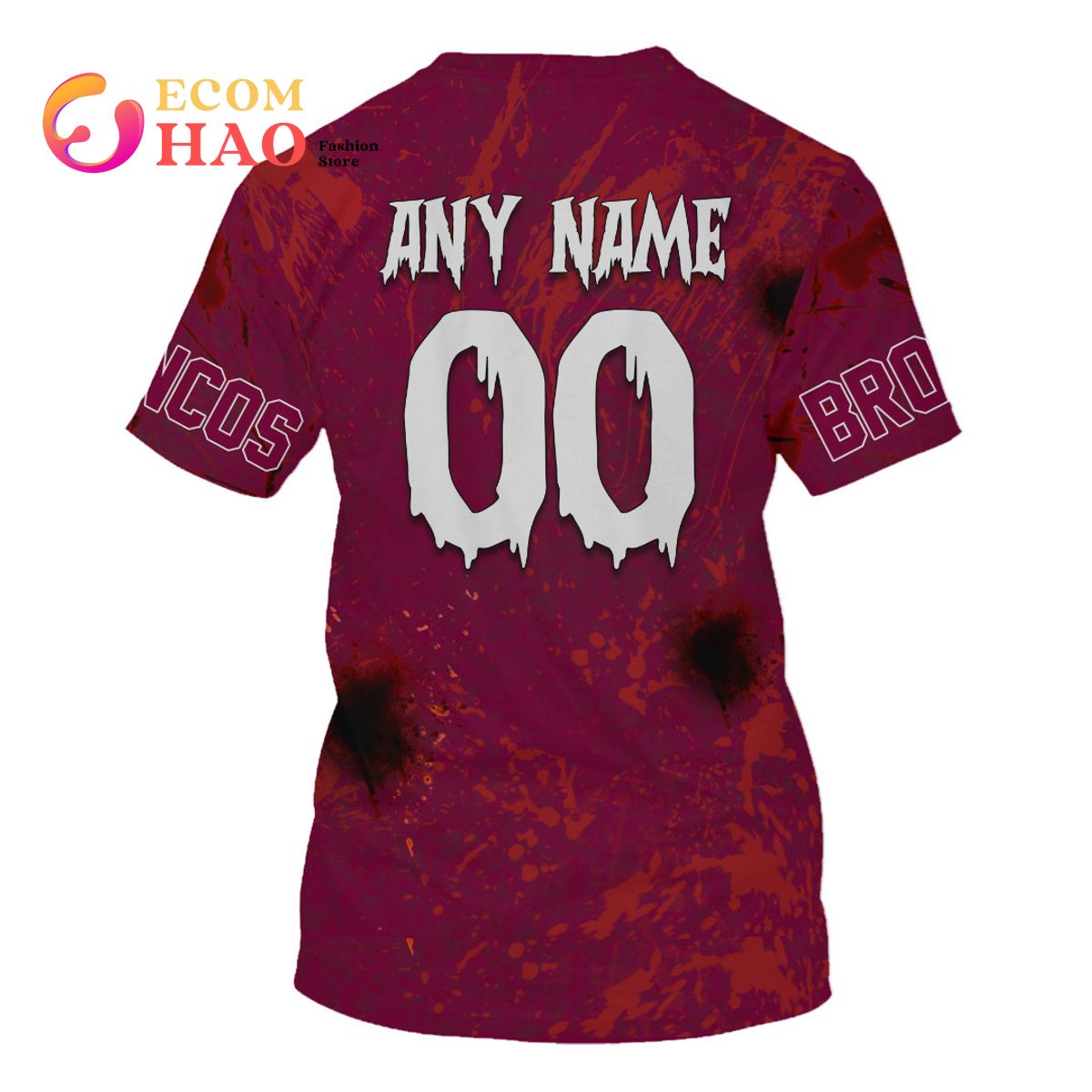 NRL Brisbane Broncos Halloween Jersey All Over Print 3D Hoodie