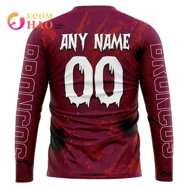 NRL Brisbane Broncos Halloween Jersey All Over Print 3D Hoodie
