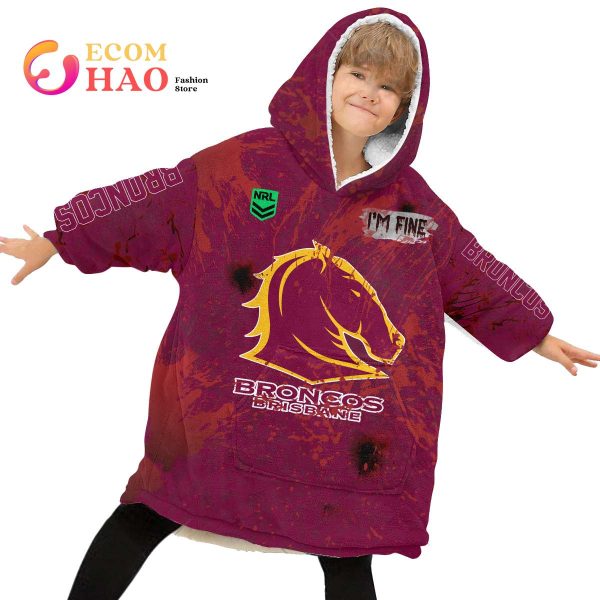 NRL Brisbane Broncos Halloween Jersey All Over Print 3D Hoodie
