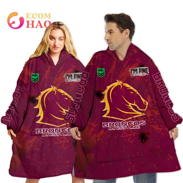 NRL Brisbane Broncos Halloween Jersey All Over Print 3D Hoodie