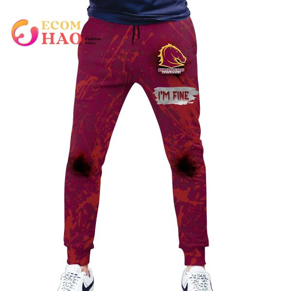 NRL Brisbane Broncos Halloween Jersey All Over Print 3D Hoodie