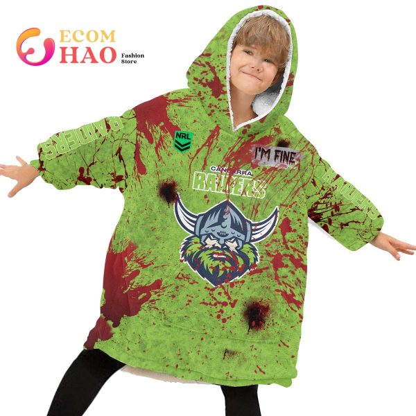 NRL Canberra Raiders Halloween Jersey All Over Print 3D Hoodie