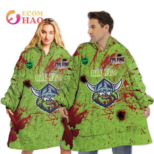 NRL Canberra Raiders Halloween Jersey All Over Print 3D Hoodie