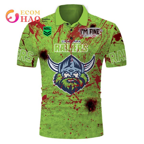 NRL Canberra Raiders Halloween Jersey All Over Print 3D Hoodie