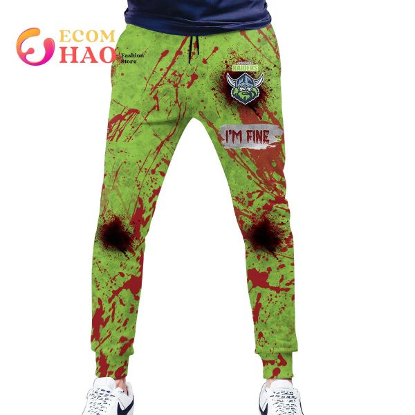NRL Canberra Raiders Halloween Jersey All Over Print 3D Hoodie