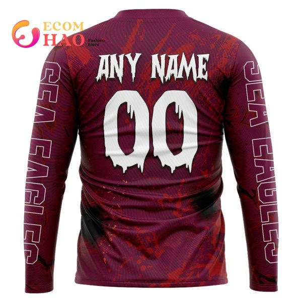 NRL Manly Warringah Sea Eagles Halloween Jersey All Over Print 3D Hoodie