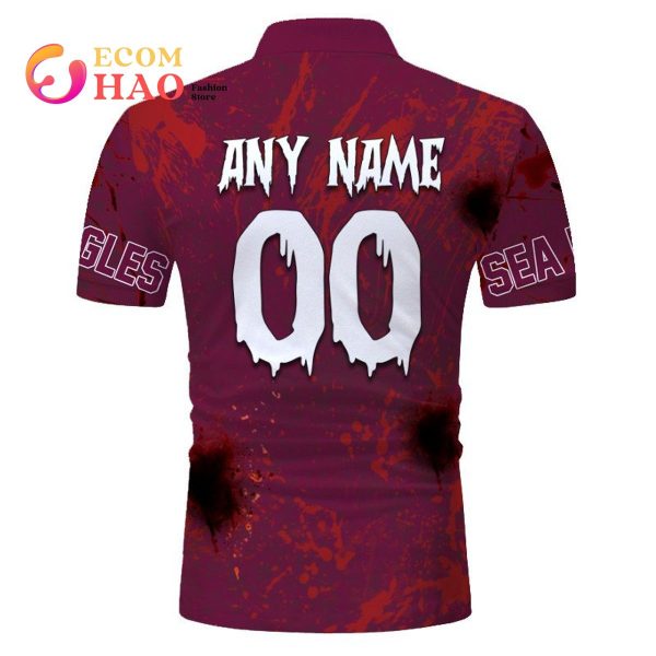 NRL Manly Warringah Sea Eagles Halloween Jersey All Over Print 3D Hoodie