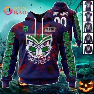 NRL New Zealand Warriors Halloween Jersey All Over Print 3D Hoodie NRL New Zealand Warriors Halloween Jersey All Over Print 3D Hoodie