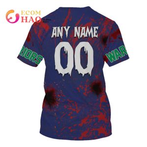 NRL New Zealand Warriors Halloween Jersey All Over Print 3D Hoodie