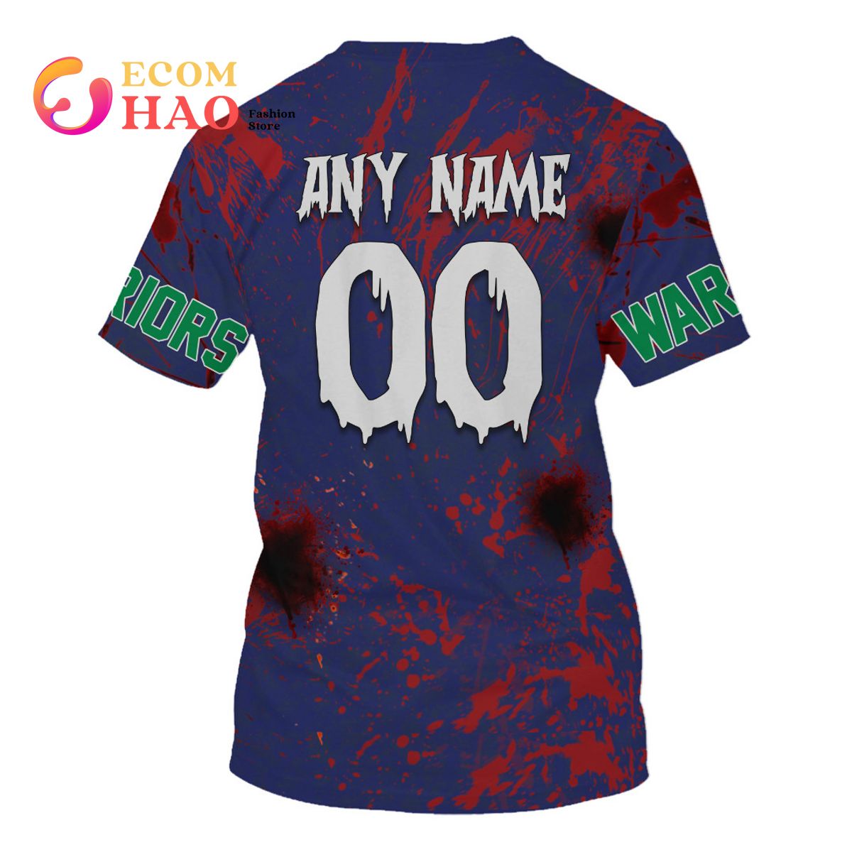 NRL New Zealand Warriors Halloween Jersey All Over Print 3D Hoodie