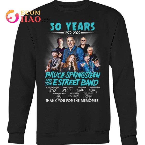 50 Years 1972 – 2022 Bruce Springsteen And The E Street Band Thank You For The Memories T-Shirt