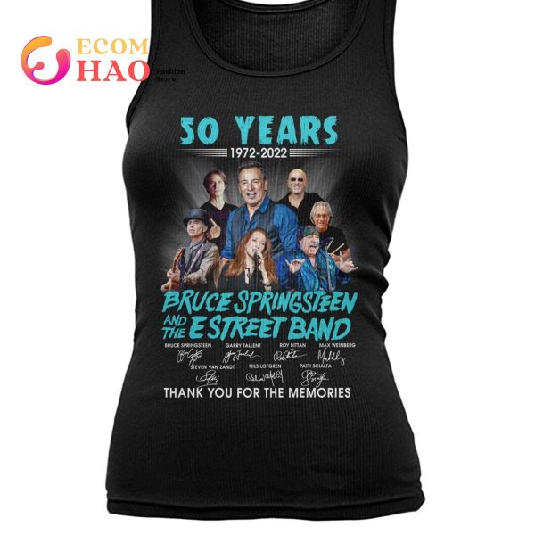 50 Years 1972 – 2022 Bruce Springsteen And The E Street Band Thank You For The Memories T-Shirt