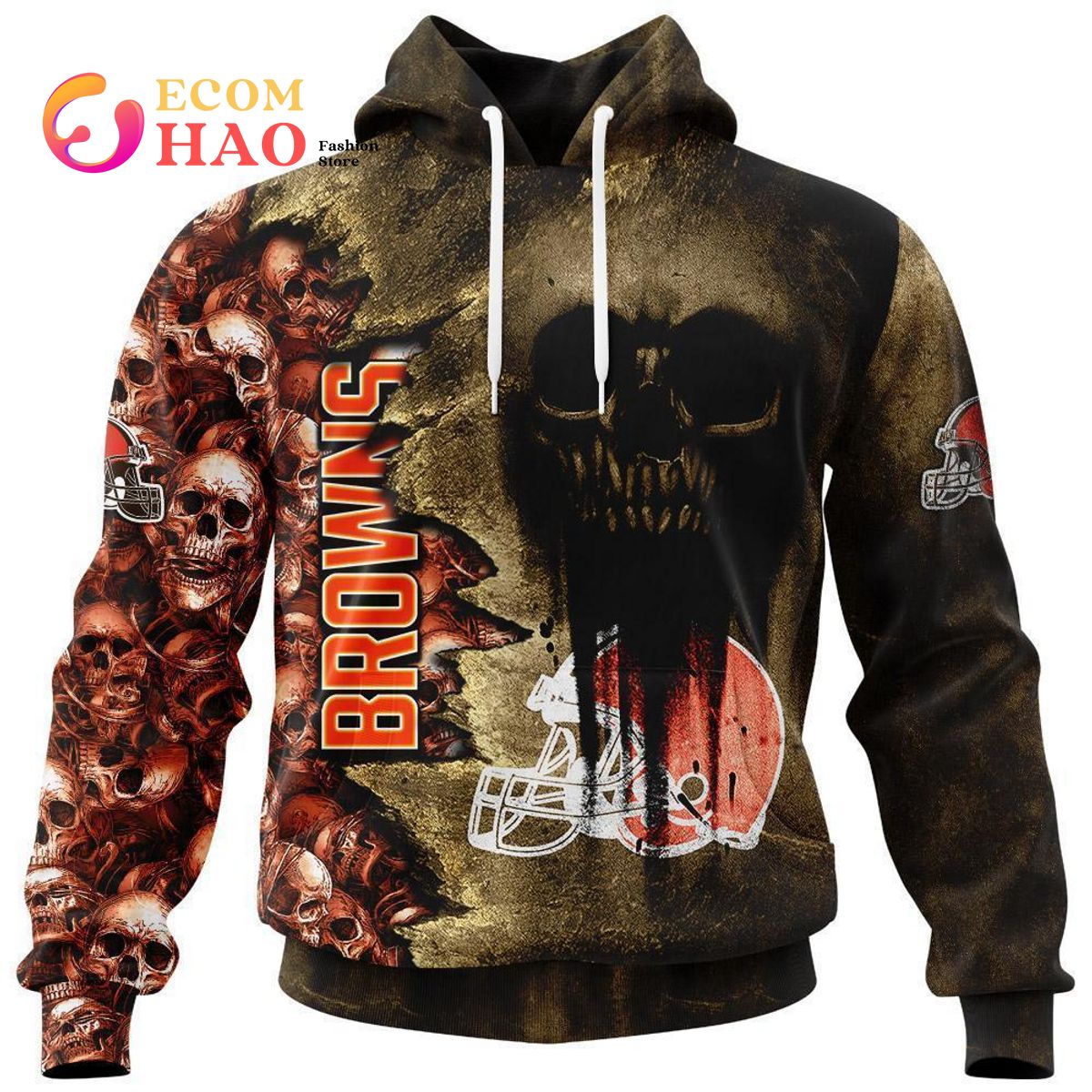 NFL Chargers Halloween Cemetery Skull Jersey 3D Hoodie