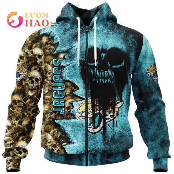 Jacksonville Jaguars NFL Custom Name And Number Skull Halloween Gift For  Fan 3D Hoodie