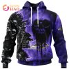 NFL Saints Halloween Cemetery Skull Jersey 3D Hoodie