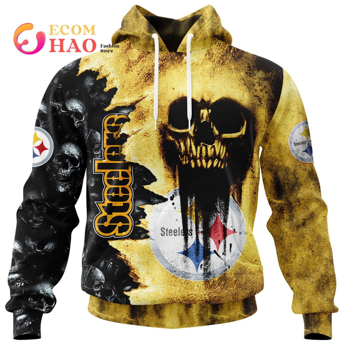 NFL Pittsburgh Steelers Honor Veterans And Their Families 3D Hoodie -  Ecomhao Store