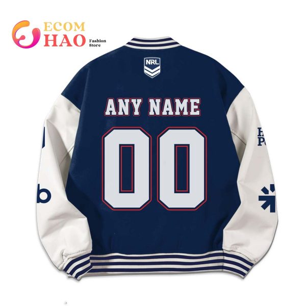 NRL 3D Premium Baseball Jacket Newcastle Knights