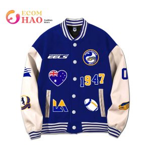 NRL 3D Premium Baseball Jacket Parramatta Eels