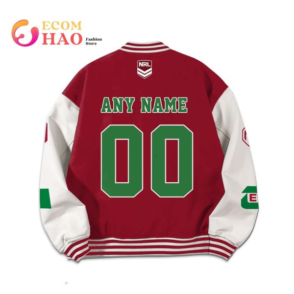 NRL 3D Premium Baseball Jacket South Sydney Rabbitohs