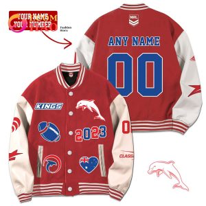NRL 3D Premium Baseball Jacket The Dolphins