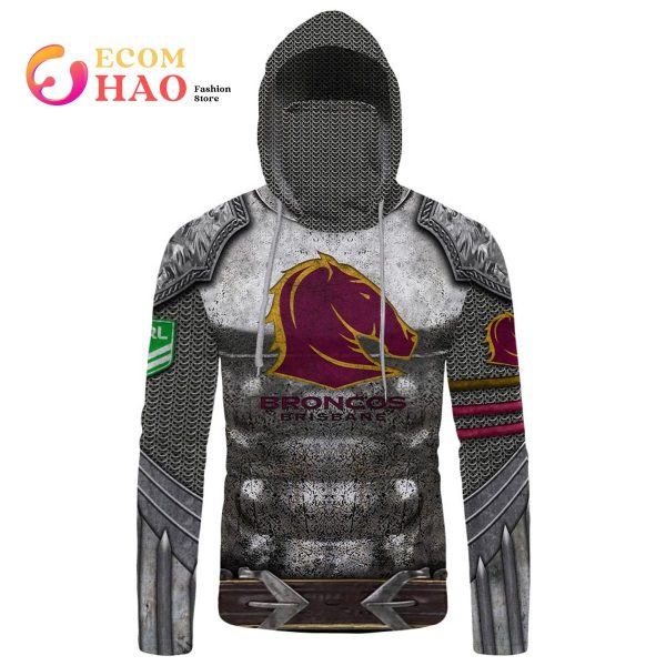 Personalized NRL Brisbane Broncos Armor 3D Hoodie
