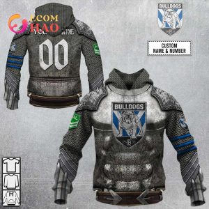 Personalized NRL Canterbury Bankstown Bulldogs Armor 3D Hoodie Personalized NRL Canterbury Bankstown Bulldogs Armor 3D Hoodie