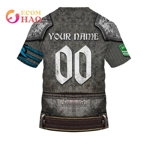 Personalized NRL Cronulla Sutherland Sharks Armor 3D Hoodie