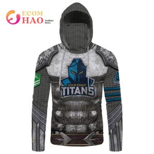 Personalized NRL Gold Coast Titans Armor 3D Hoodie