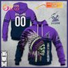 Personalized NRL Melbourne Storm Rose Dragon 3D Hoodie
