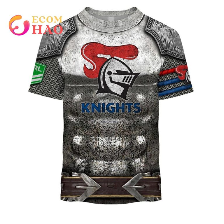 Personalized NRL Newcastle Knights Armor 3D Hoodie - Ecomhao Store