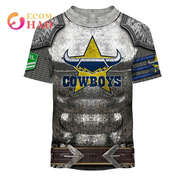 Personalized NRL North Queensland Cowboys Armor 3D Hoodie