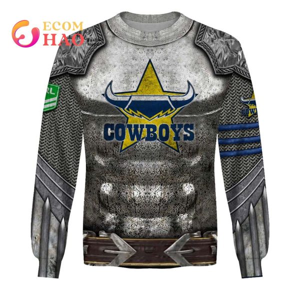 Personalized NRL North Queensland Cowboys Armor 3D Hoodie