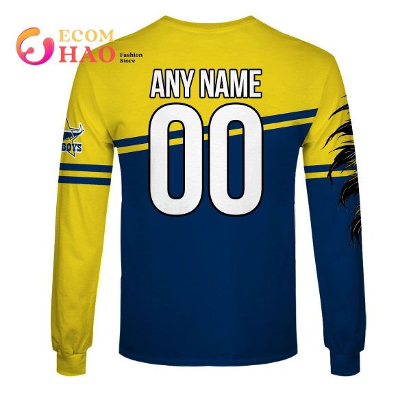 Personalized NRL North Queensland Cowboys Native Skull 3D Hoodie