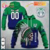 Personalized NRL NZ Warriors Rose Dragon 3D Hoodie