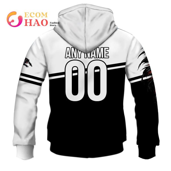 Personalized NRL Penrith Panthers Native Skull 3D Hoodie