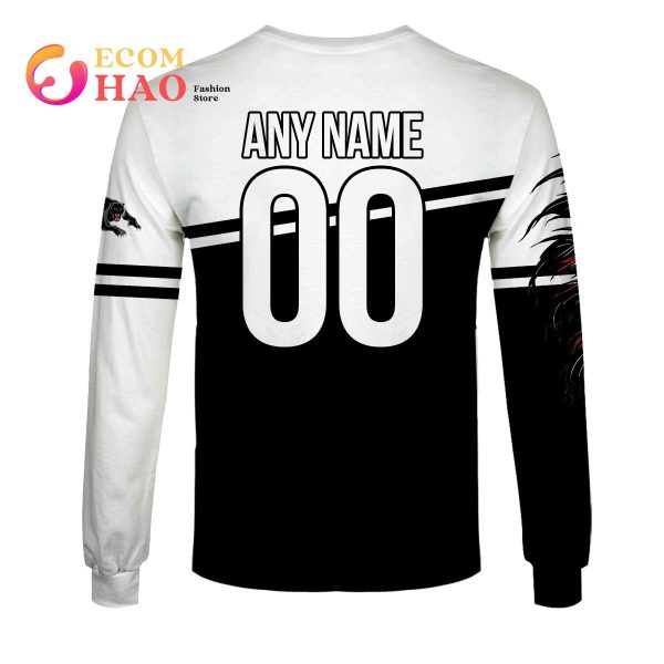 Personalized NRL Penrith Panthers Native Skull 3D Hoodie