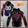 Personalized NRL Penrith Panthers Native Skull 3D Hoodie