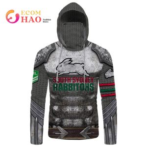 Personalized NRL South Sydney Rabbitohs Armor 3D Hoodie