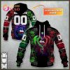 Personalized NRL South Sydney Rabbitohs Native Skull 3D Hoodie