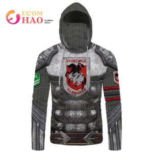 Personalized NRL St. George Illawarra Dragons Armor 3D Hoodie