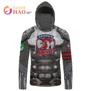 Personalized NRL Sydney Roosters Armor 3D Hoodie